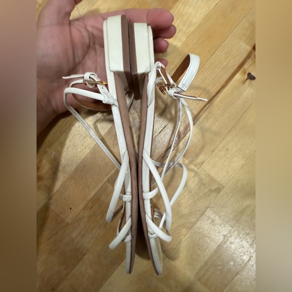 Tory Burch White Strappy Sandals - Picture 7 of 11